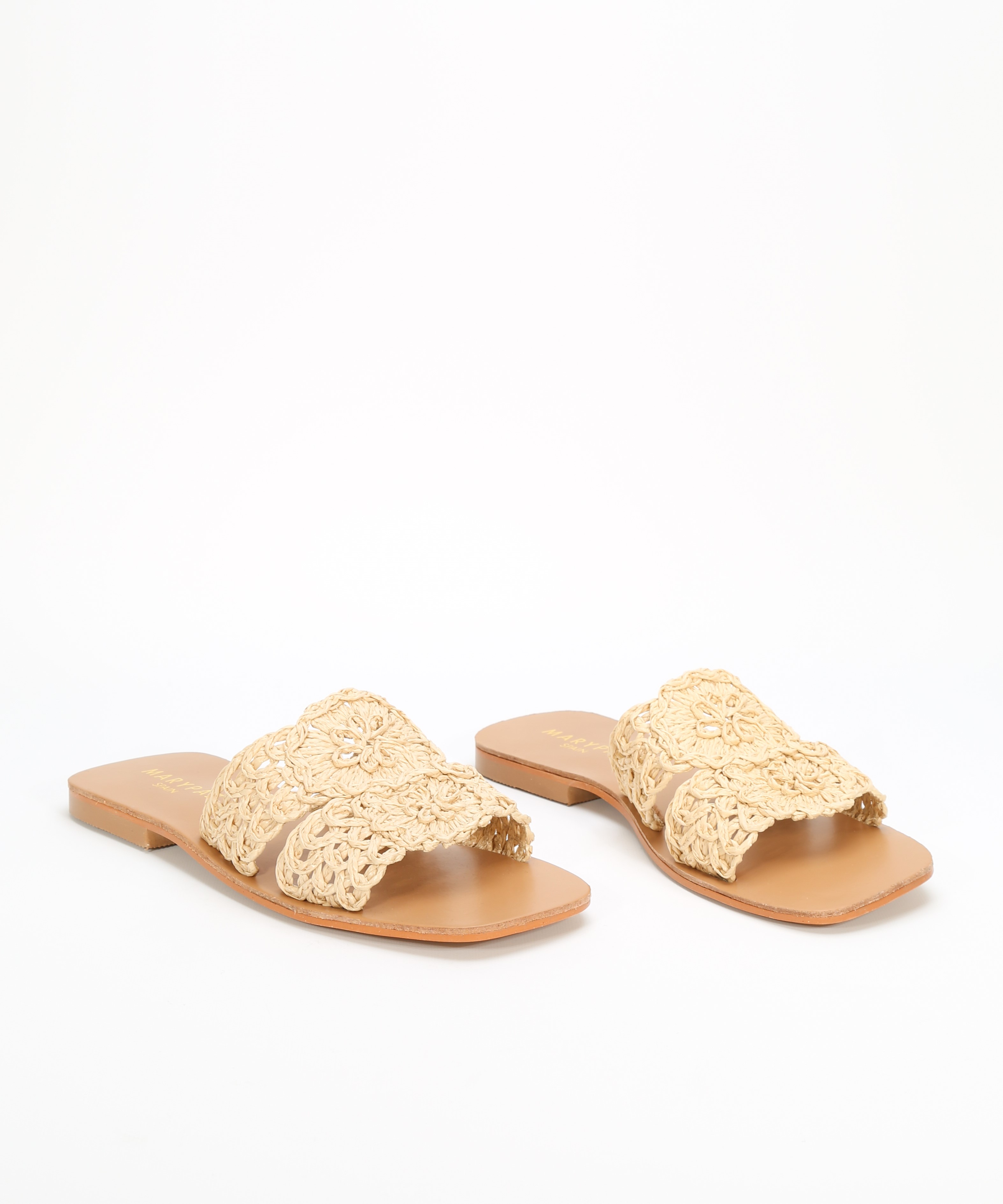Sandalias planas rafia image number null